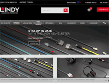 Tablet Screenshot of lindy-international.com